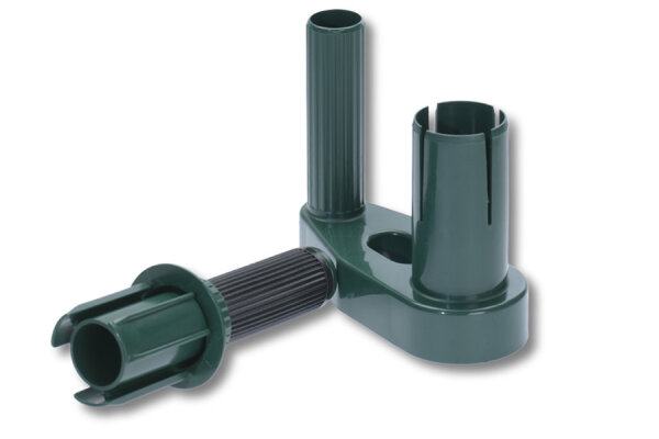 Handabroller "Einfach" für Hand-Stretchfolie, grün/schwarz